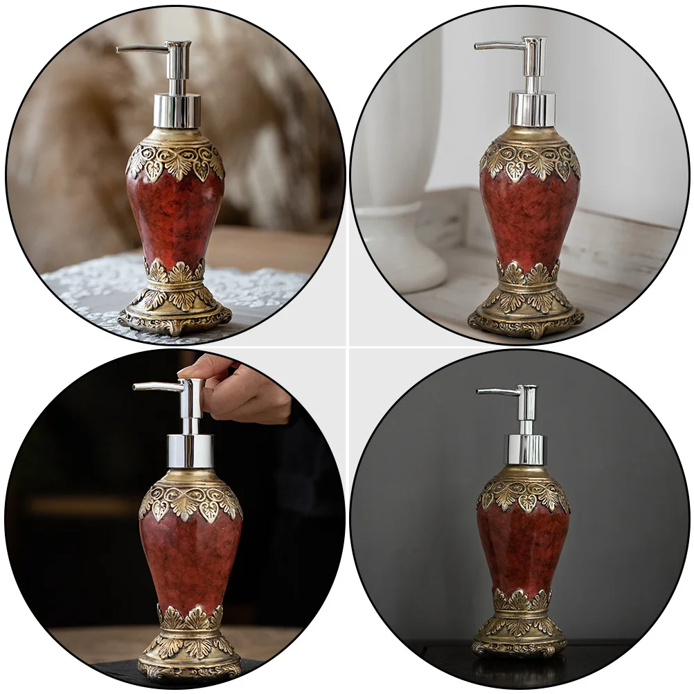 300 مللي خمر نمط إعادة الملء الراتنج موزع زجاجة للاستحمام هلام صابون اليد كريم زيت طبيعي يمزج زجاجات مضخة فارغة