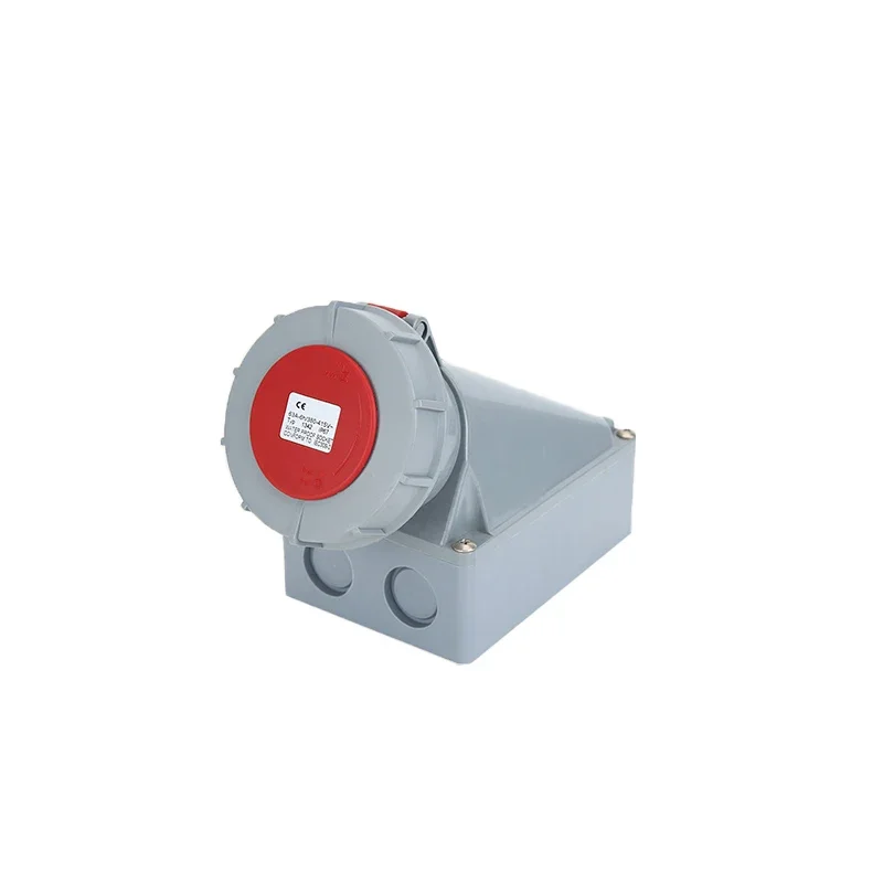 63A 125A Industrial Plug&Socket 3/4/5PIN Electrical Connector IP67 Waterproof 3/4/5core Electrical Connection Wall Mount Socket