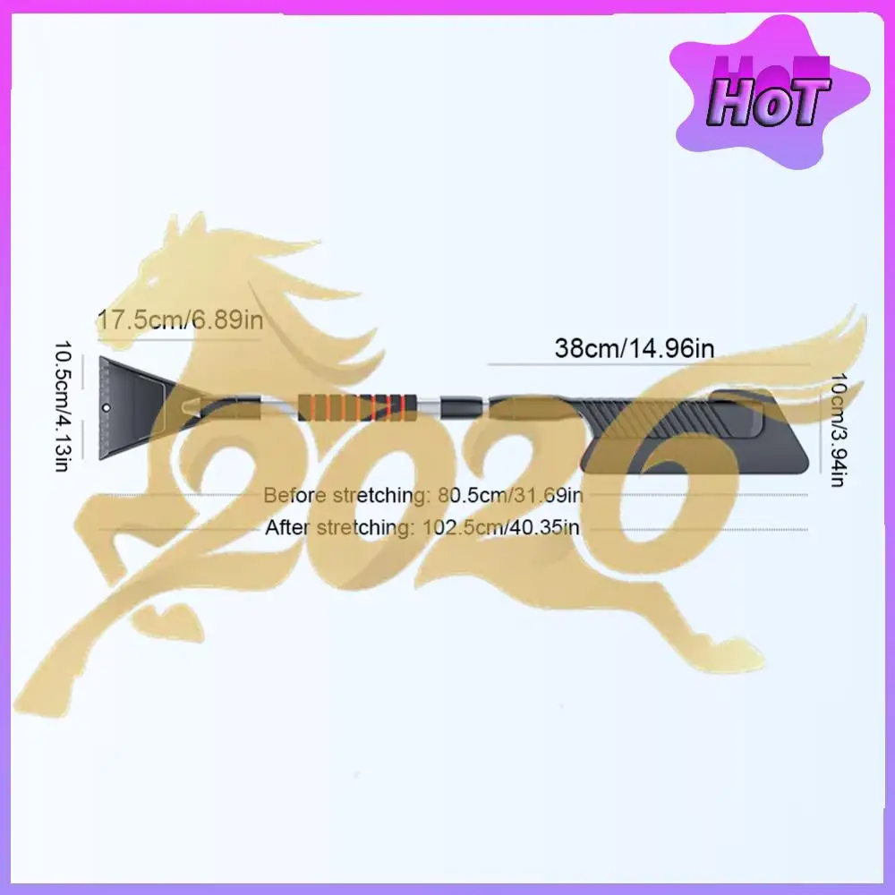 

Многофункциональный скребок для льда 3-в-1: универсальная лопата для уборки снега с лобового стекла автомобиля, снегоуборочная щетка для размораживания для автомобилей и снегоходов