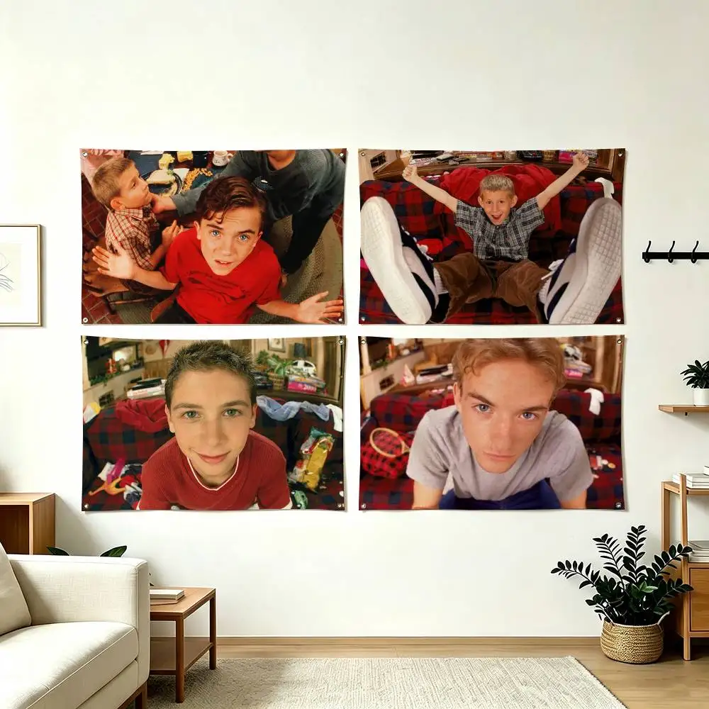 M-Malcolm in the Middle TV Sitcom Flags Wall Hanging Tapestry Outdoor Garage Room Decorative flag Background Blanket