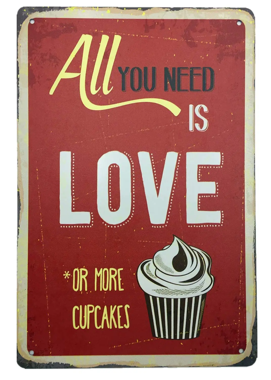 Metal Vintage Tin Sign Decor Ice-Cream Snackes Theme for Kitchen Home Diner Bar Pub Coffee Retro Art Sign 12