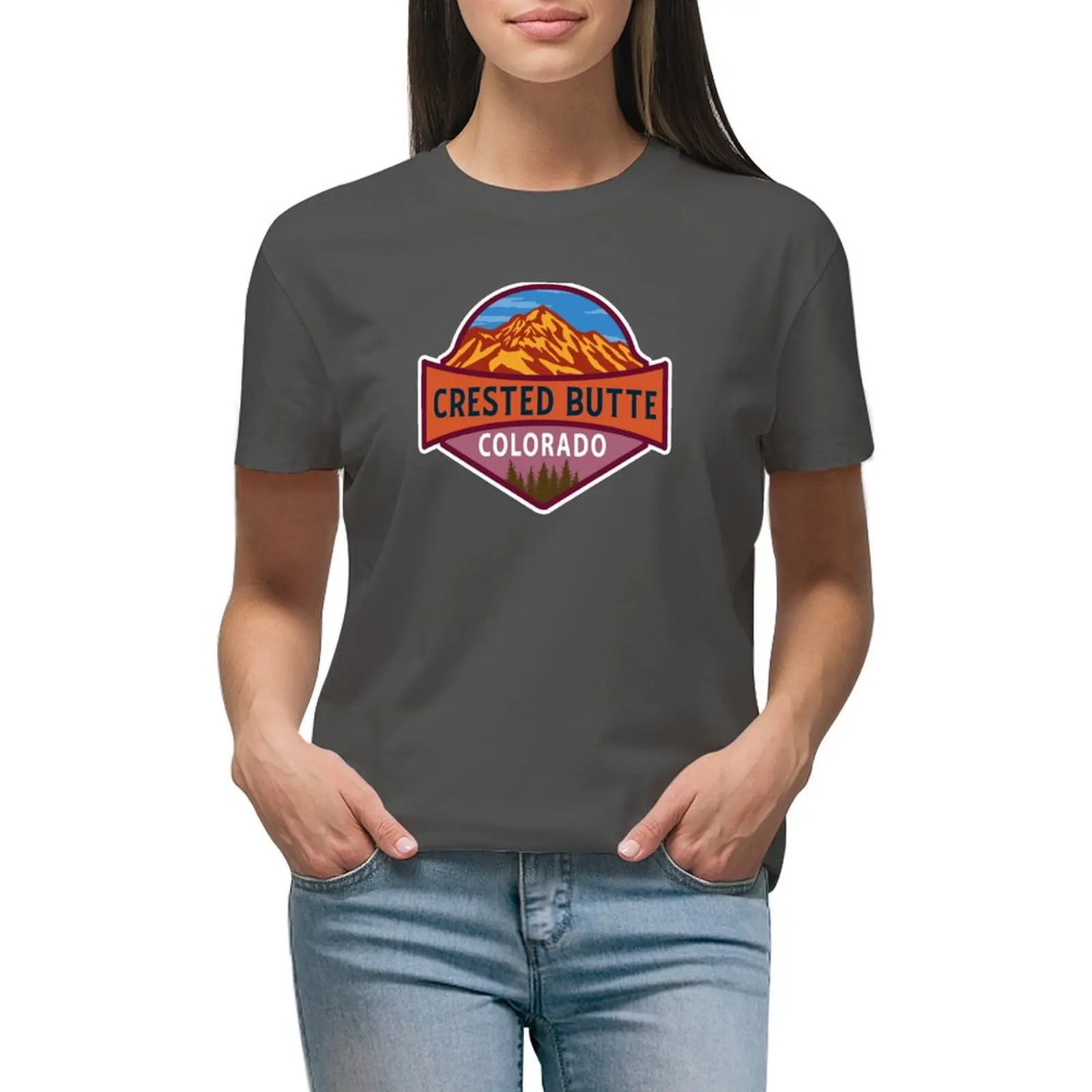 Crested Butte Colorado T-shirt cute tops aesthetic clothes shirts graphic tees cropped t shirts for Women
