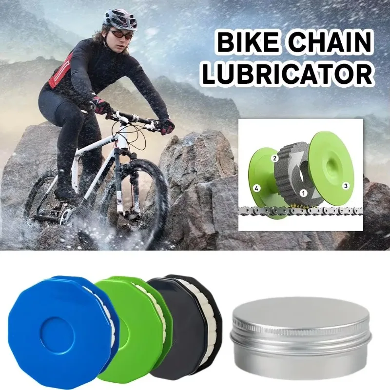 1PCS Bike Chains Oil Roller Cleaning Bicycle Chain Lubricator Bicycle Maintenance Tool Portable Bike Cycling Accessories