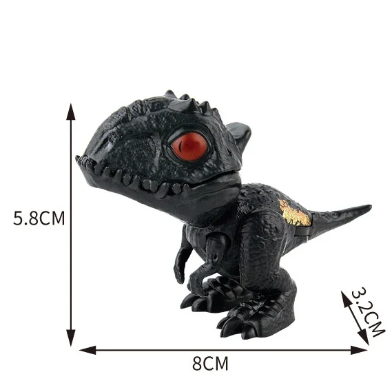Jurassic Finger Dinosaurier Tyrannosaurus Modell Spielzeug für Kinder Finger Beißen Dinosaurier Bewegliche Gelenke Dinosaurier Spielzeug für Jungen Geschenk