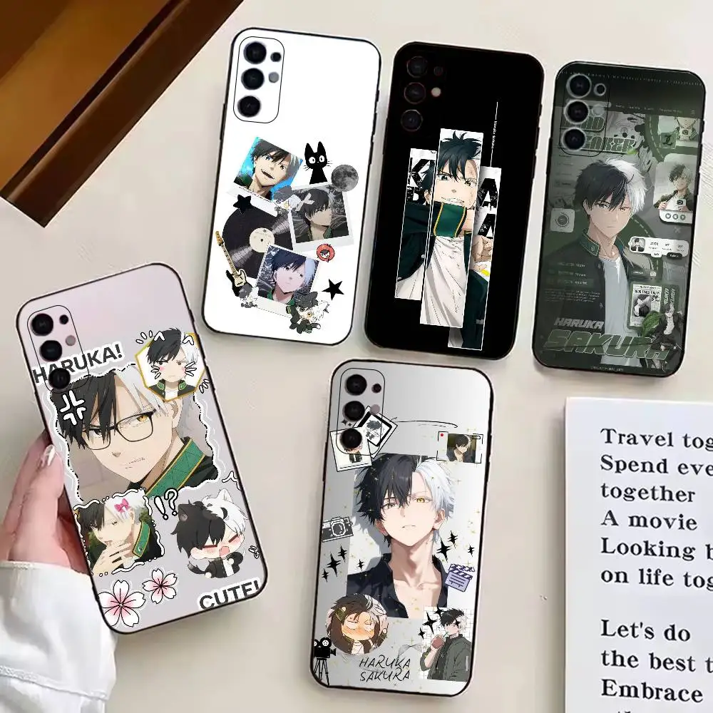 

Comic Wind Breaker Sakura Phone Case For Samsung S25,S24,S21,S22,S23,S30,Ultra,S20,Plus,Fe,Lite,Note,10,Black Cover
