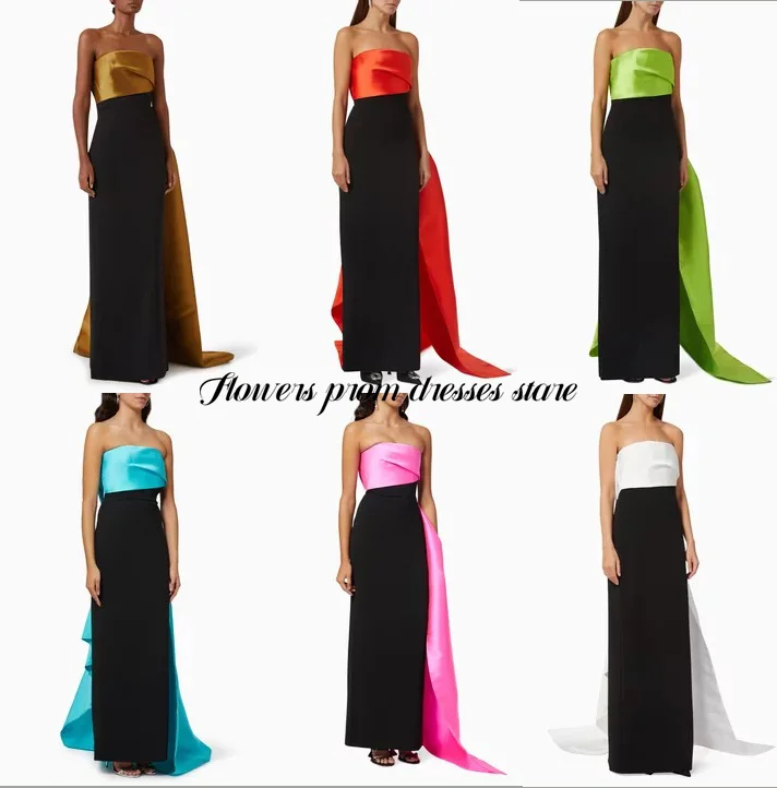 Рисунок 5 - Атласные вечерние платья с цветами