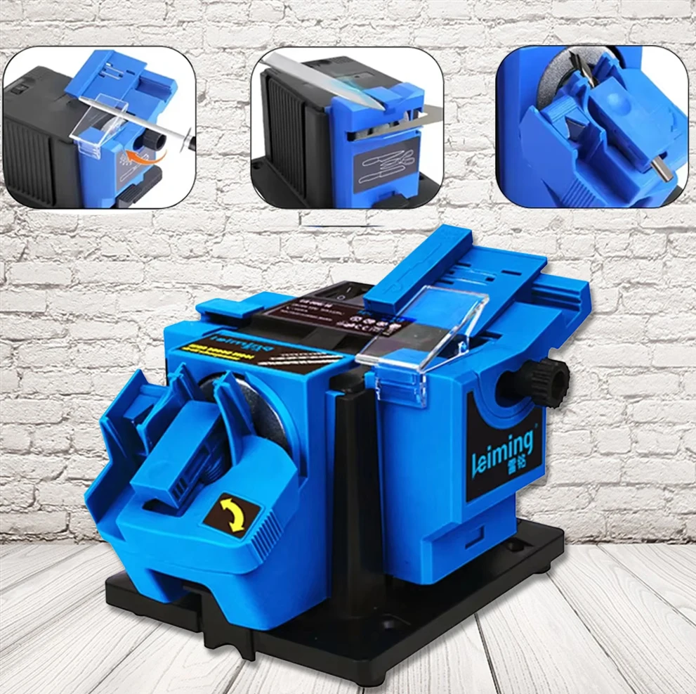 Electric 3-in-1 Household Sharpener Tool - Knife & Scissor Grinder Drill Bit Sharpener 220V Multifunctional Kitchen & Garden Too