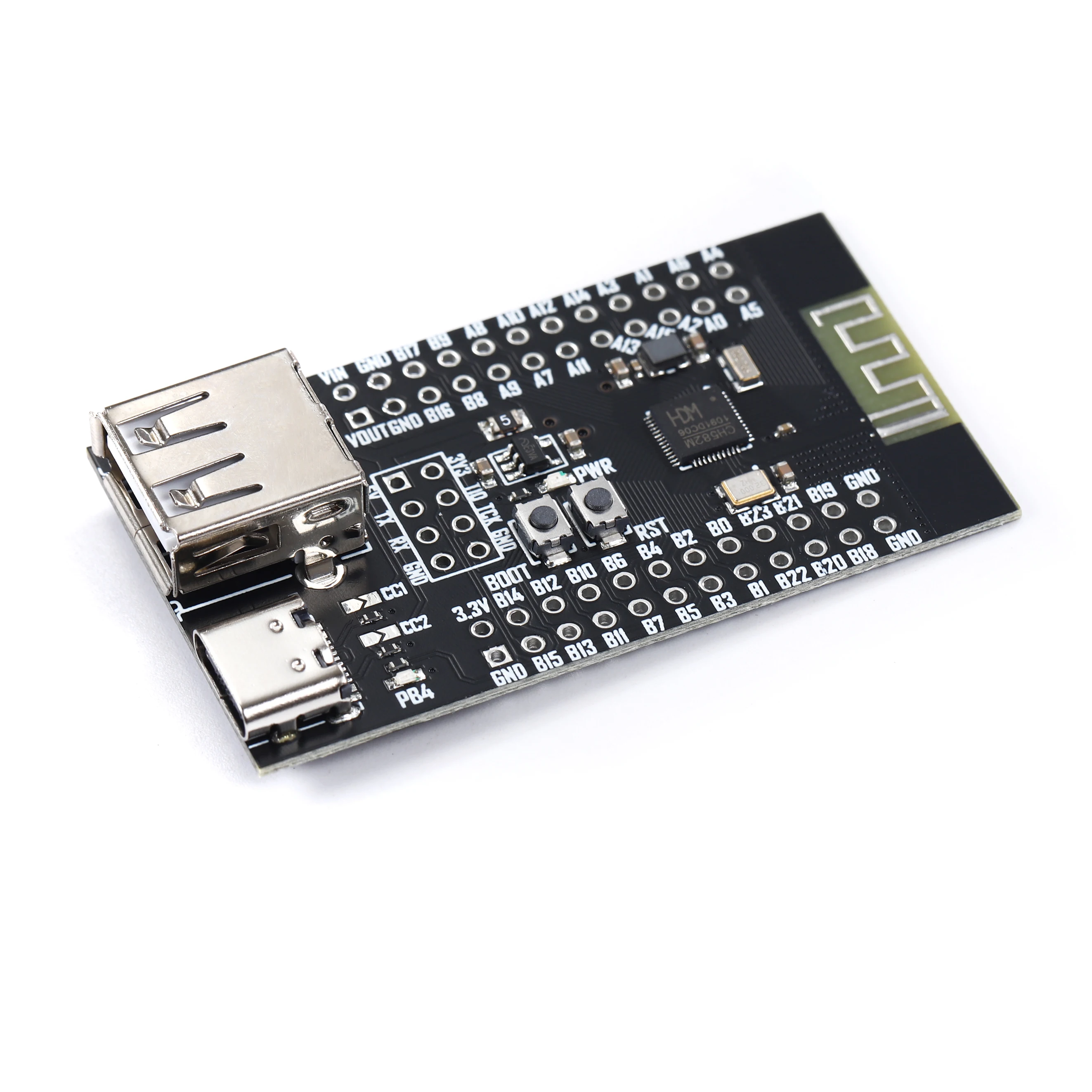 CH582M Development Board Core Board BLE Wireless Bluetooth Microcontroller Low Energy Bluetooth MCU Dual USB