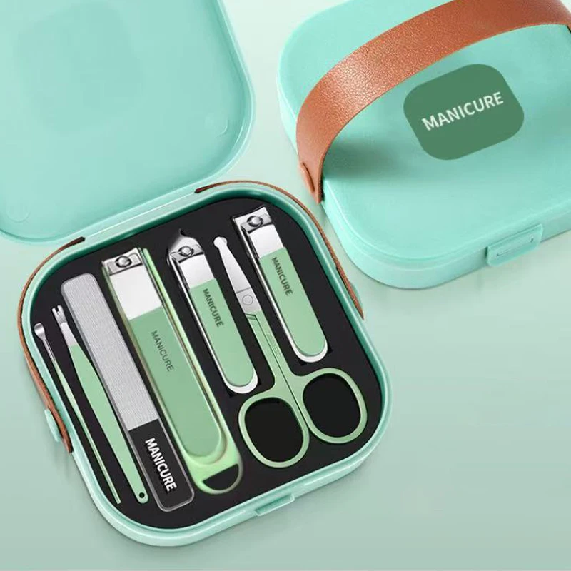 Anti Splash Nail Clipper Set for Home Use, Exquisite Nail Clipper Carrying Box, High-End Nail Clipper Set for Women and Men, Ess