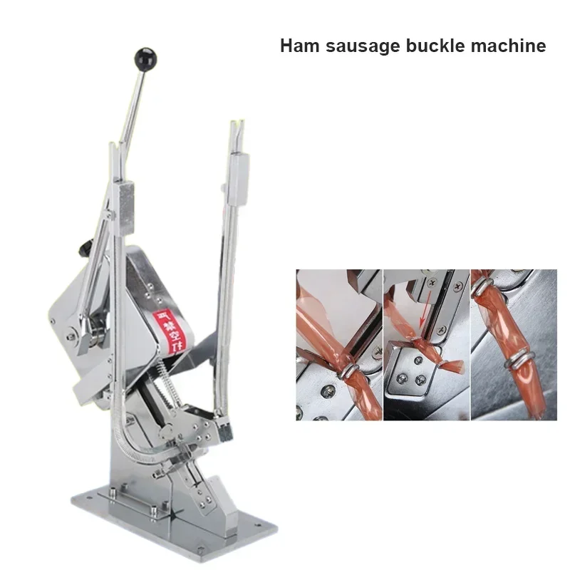 For Supermarket Plastic Bag Sealer Packing Machine U-Shape Sausage Clipper Manual Buckle Sealing Machine Ham Sausage Packer