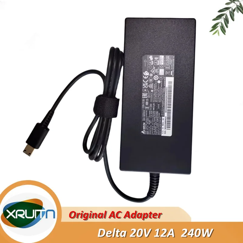 Original Delta 20V 12A ADP-240EB D Laptop Charger For MSI Stealth 17 Studio A13V RTX4080 240W AC Adapter Genuine 240W OEM