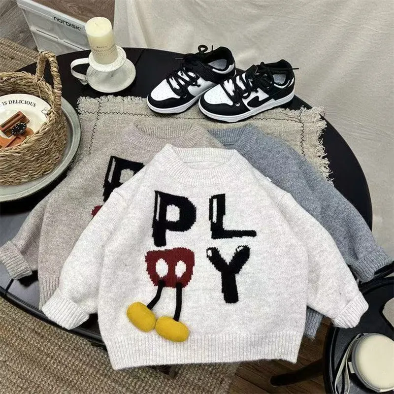 الأولاد محبوك سترة الأطفال تريكو الخريف والشتاء وصول سميكة منفعل أنيق عصري عادية الصبي قاعدة طبقة سترة