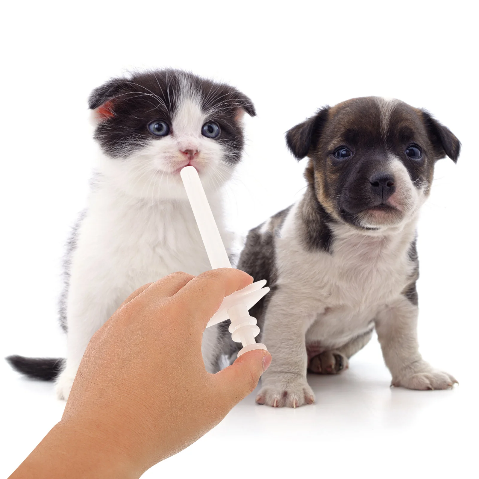 

4Pcs Dog Medication Feeder Universal Pill Dispenser with Soft Applicator for Stress-Free Medicine Delivery in Animals