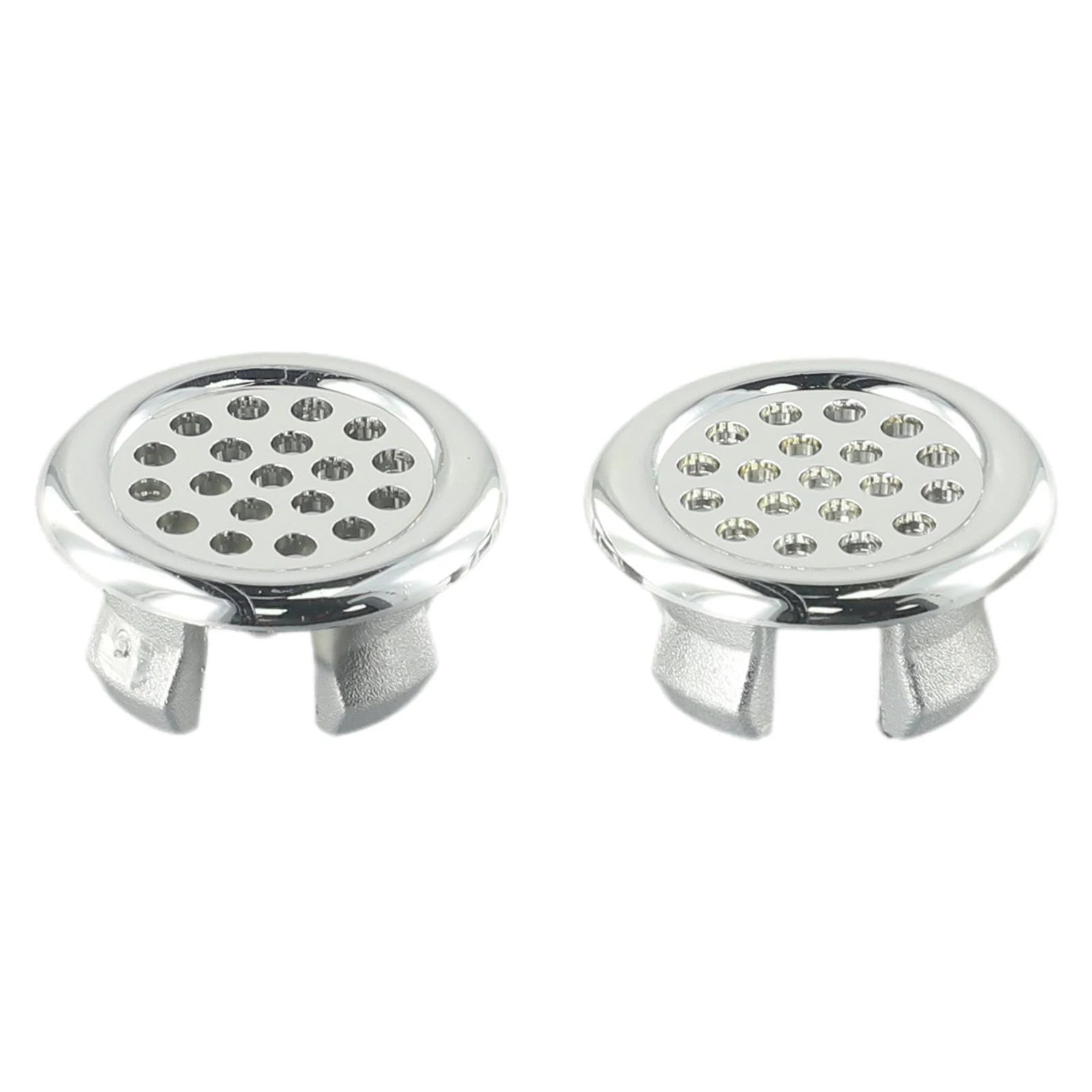 1pair  Bath Sink Overflow Ring 22-24mm Basin Sink Round Ring Electroplating Overflow Ring Chrome Hole Cover Cap Accessory Drains