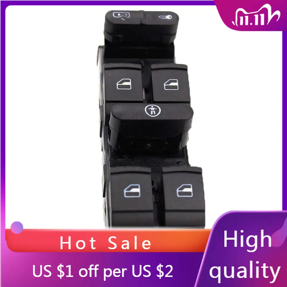 

1J4959857A New Power Window Switch For VW GOLF GTI JETTA PASSAT,2004-2014