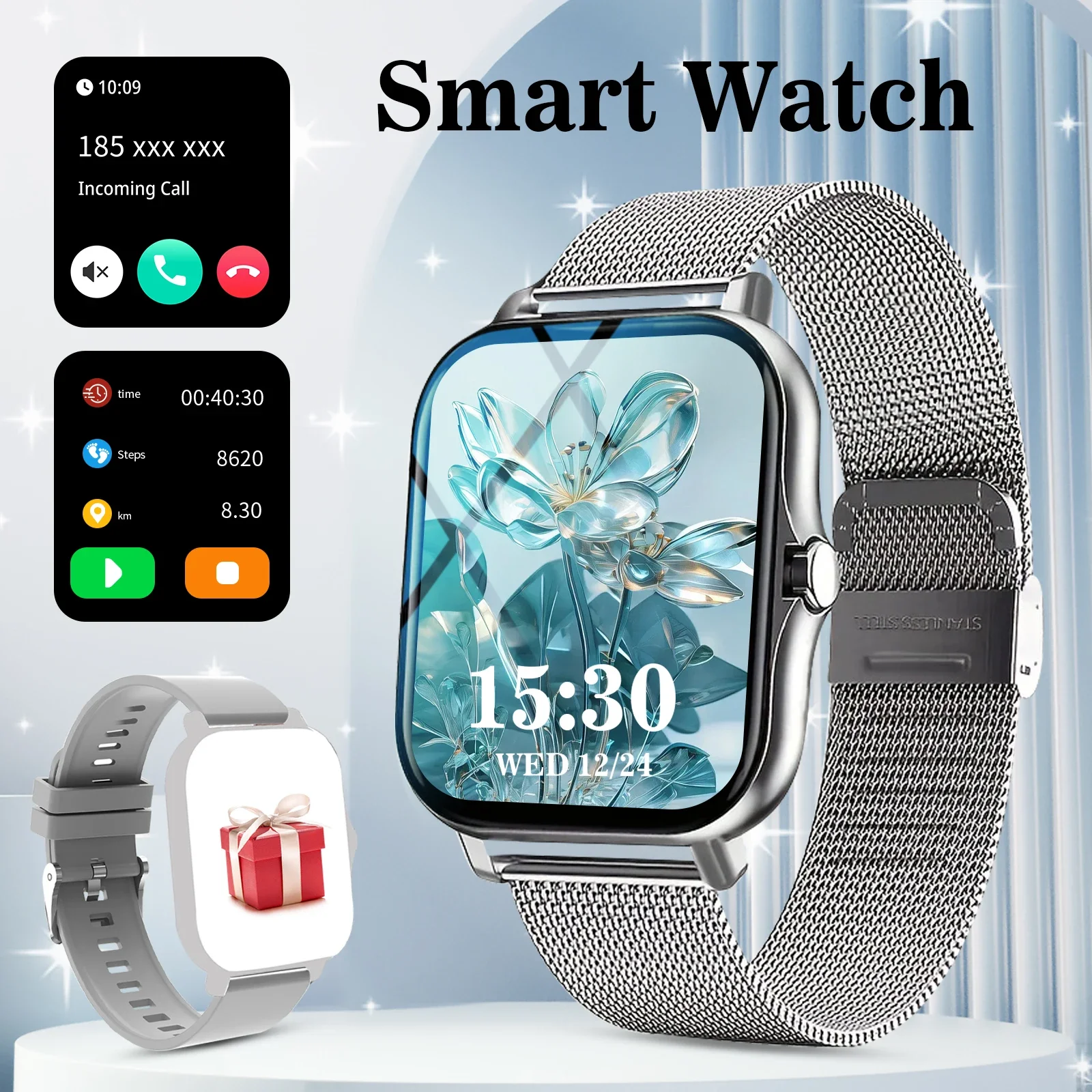 

The latest smart watch in 2025, unisex, sports smart watch, supports wireless calls, sports fitness, Android iOS mobile phones