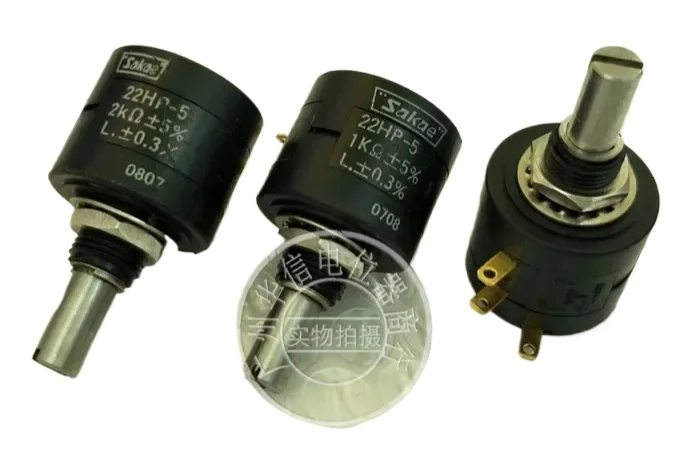 Second Hand Multiturn Wire Wound Potentiometer 22HP-5 2K 1K for Printing Machine Speed and Tension Control System Use
