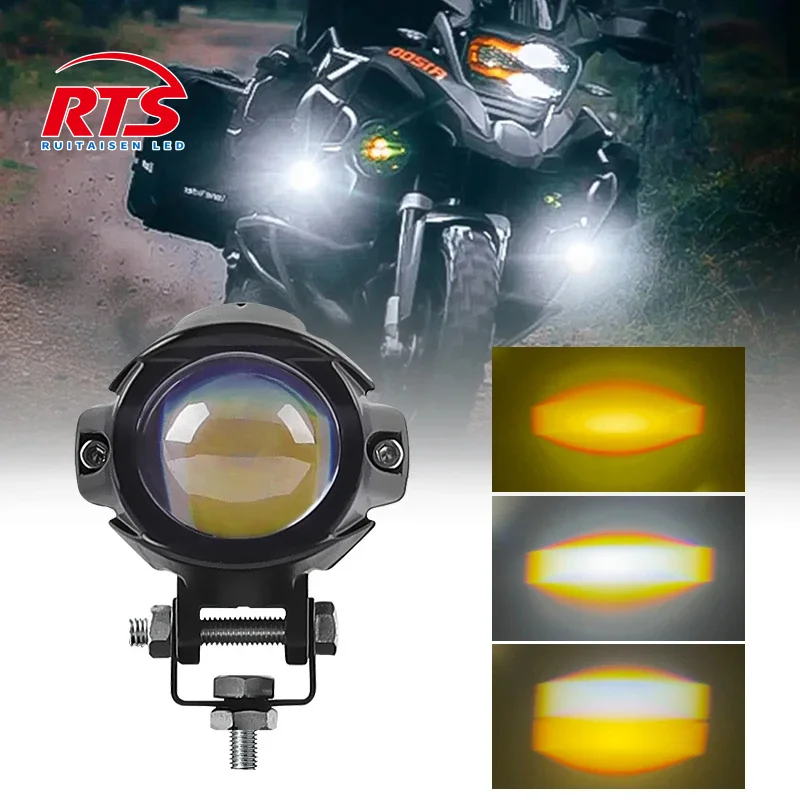 

Motorcycle Headlight LED Spot Driving Fog Lights Turn Signal DRL Fog Lamps Electric Scooter Off Road Auxiliary 4X4 SUV UTV