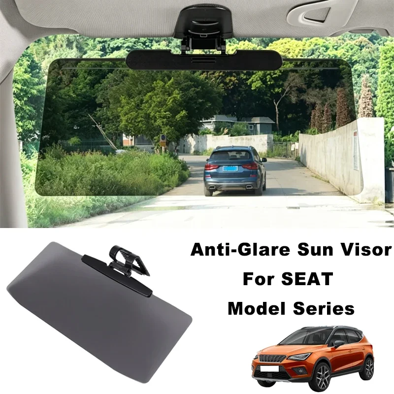 

Anti-Glare UV Protection Car Sun Visor Extender Interior Sun Shade For SEAT Ibiza Leon Arona Ateca Tarraco Toledo Mii Alhambra