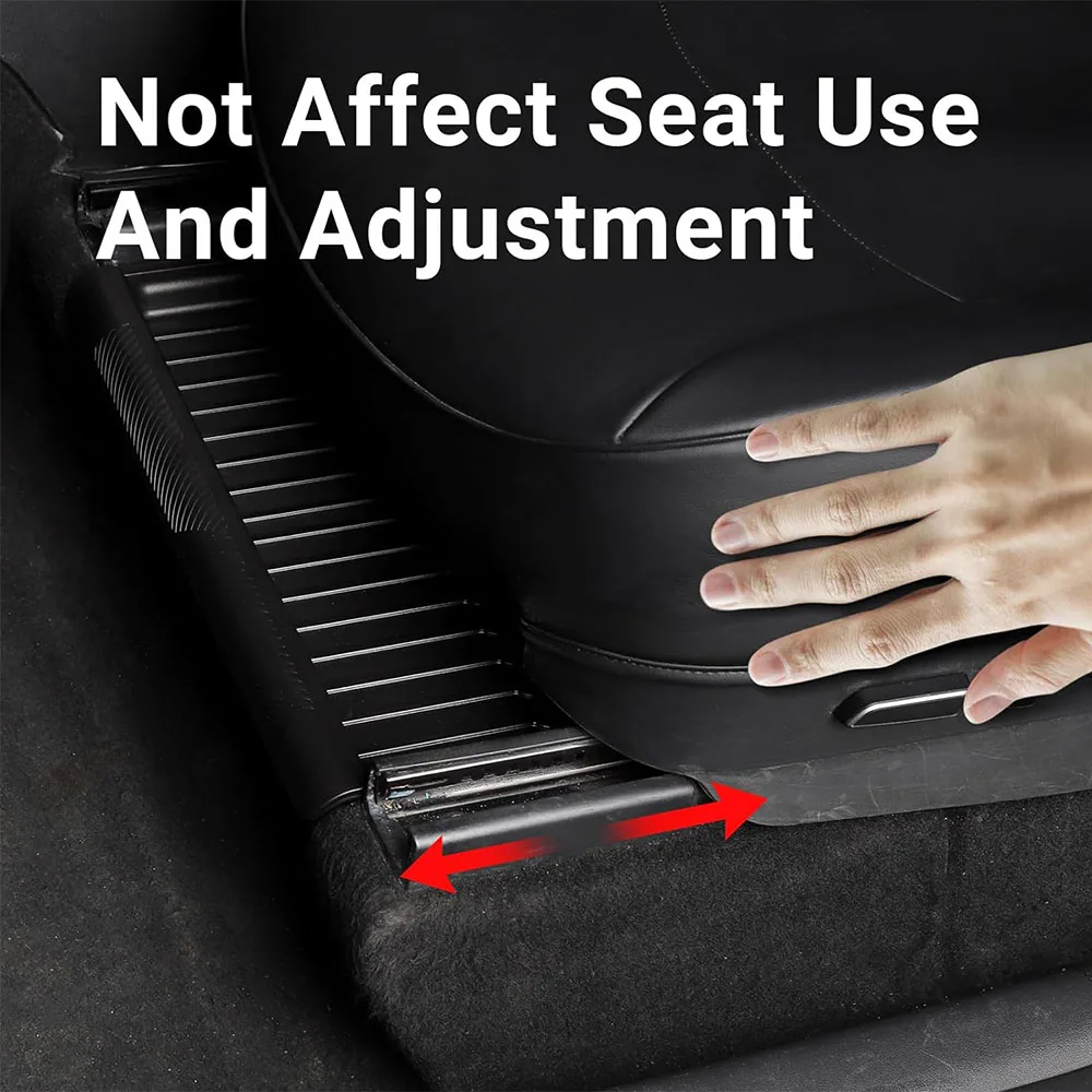 Under Seat Storage Box For Tesla Model Y 2024-2020 Model Y Waterproof Driver Passenger Underseat Hidden Organizer Box TPE