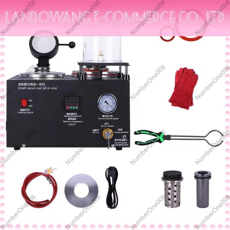 1-3kg Three in One Jewelry Casting Machine Vacuum Melting Equipment Refined Precious Metal Jewelry Casting Tools 220V/110V 1800W