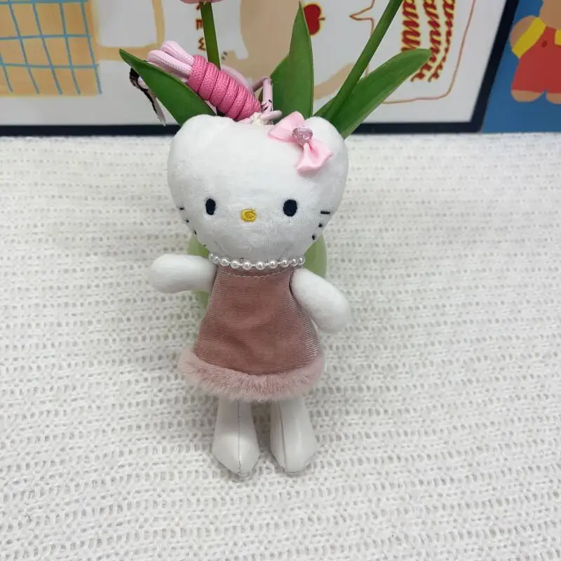 Подвеска-сумка Hello Kitty, подвеска-ключ, цепочка для мобильного телефона, подвеска для камеры, милые подвесные украшения, подарки, кулон с мультяшным аниме