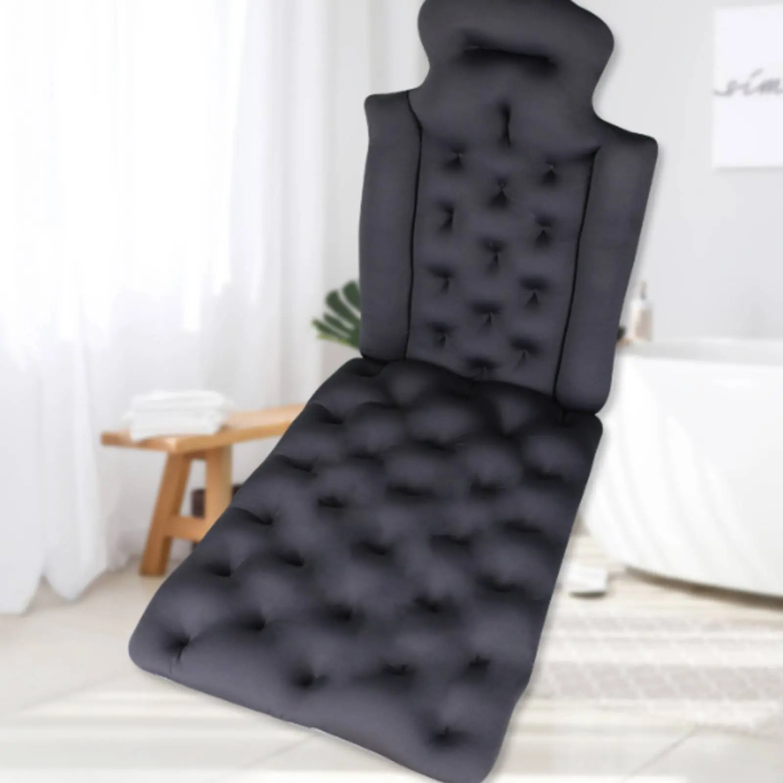 Bathtub Backrest Pillow Skin-Gentle Full Physique Bath Pillow Spa Bath Mat Quick Drying Bathroom Accessory Breathable Mesh