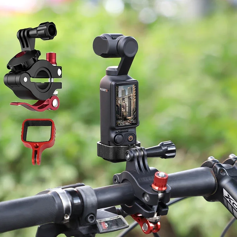 4in1 Mountain Bike Bicycle Clip Handlebar Holder Mount Metal Frame Adapter for DJI Osmo Pocket 3 Gimbal Camera Accessories