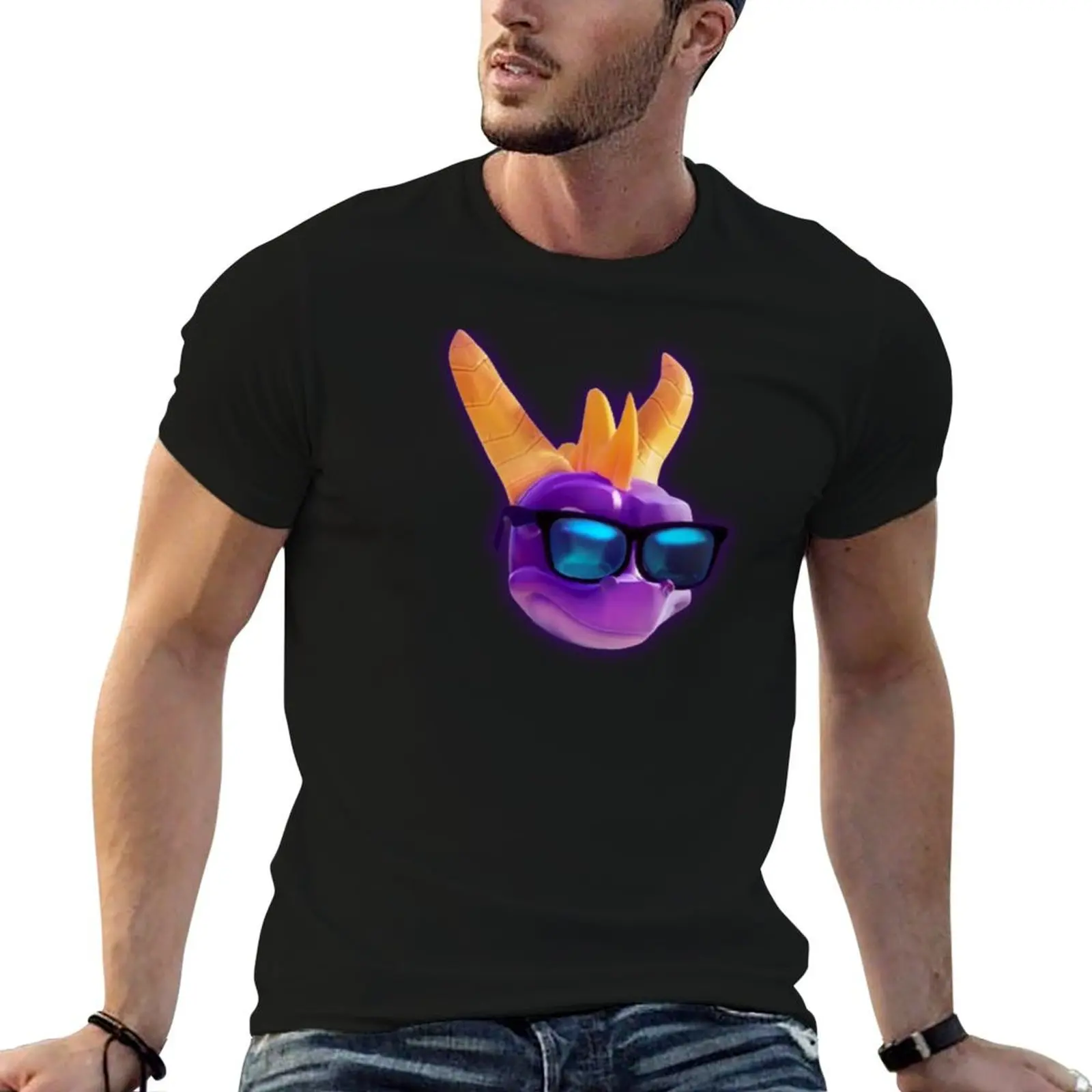 

Spyro the dragon T-Shirt cotton graphic tees anime tshirt vintage anime shirt basketball graphic tees mens champion t shirts