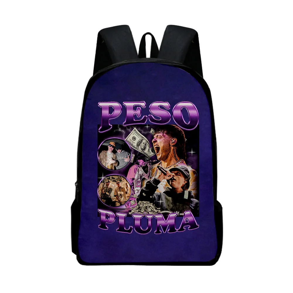 Peso Pluma Merch School zaino musicista Cute Oxford Cloth Travel Bag Style borsa a tracolla regolabile