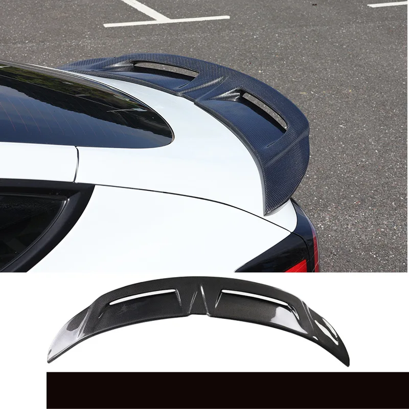 

Подходит для версии Huanxin Model3 Tesla Edamame 3, модификация полого спойлера из настоящего углеродного волокна