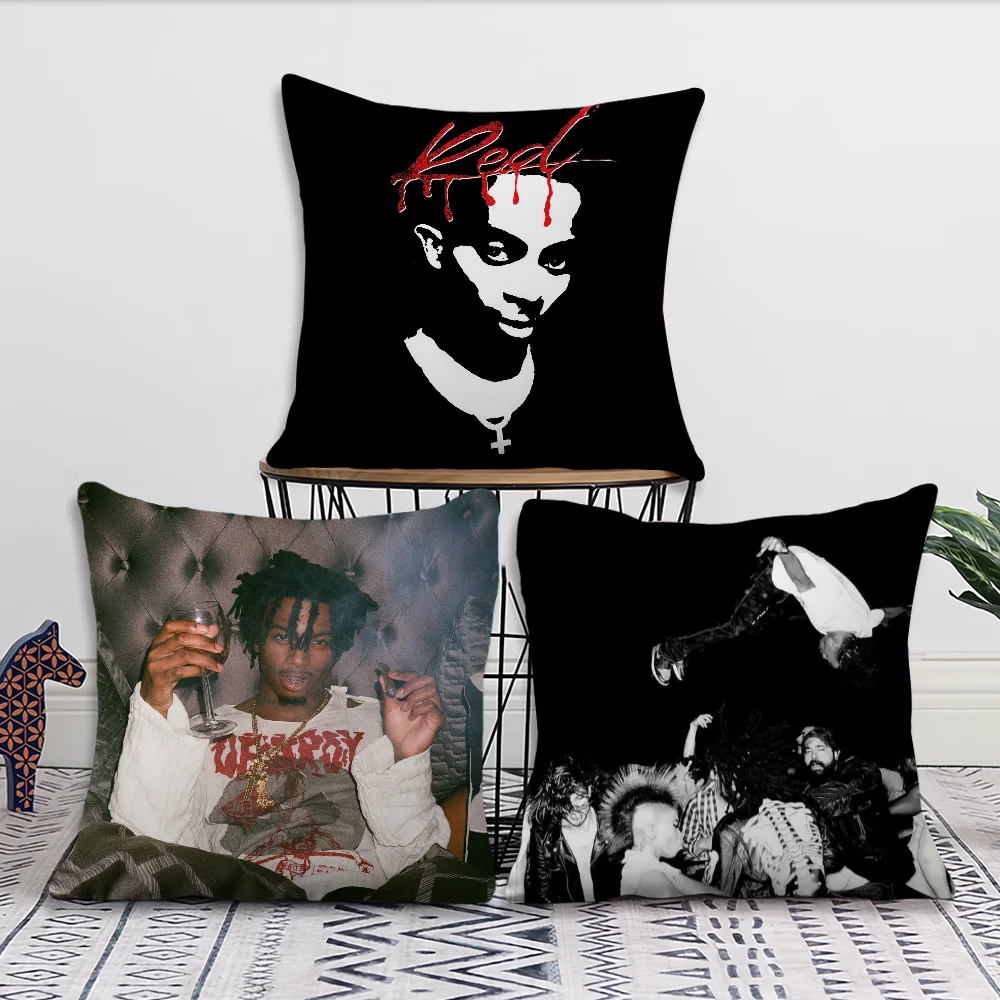 Rapper P-Playboi C-CartiS Comfortable Decorative Pillow Case Suitable for Home Living Room Sofa Room Decoration