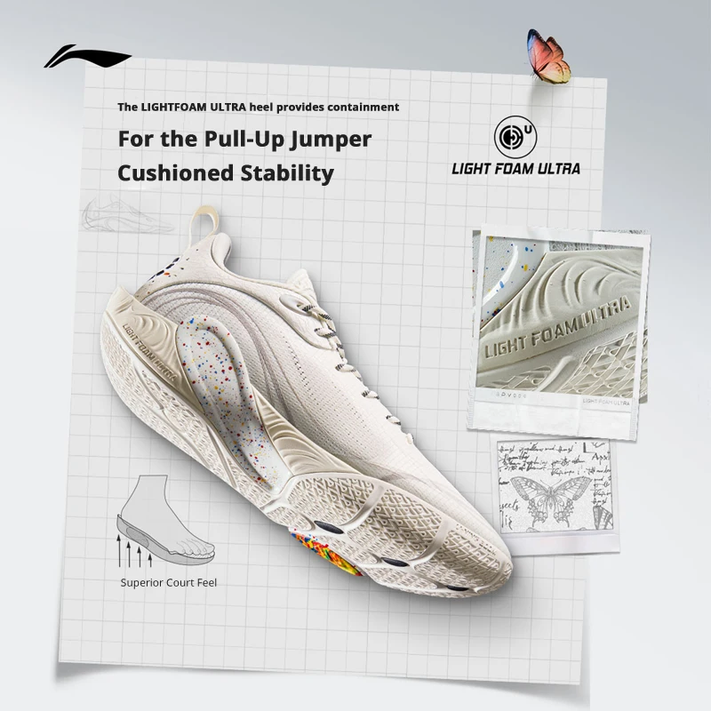 Li-Ning Men's WADE DLO 1 On Court Basketball Shoes BOOM Lightweight Shock Absorption LiNing Stable Support Sneakers ABPV009 image 2