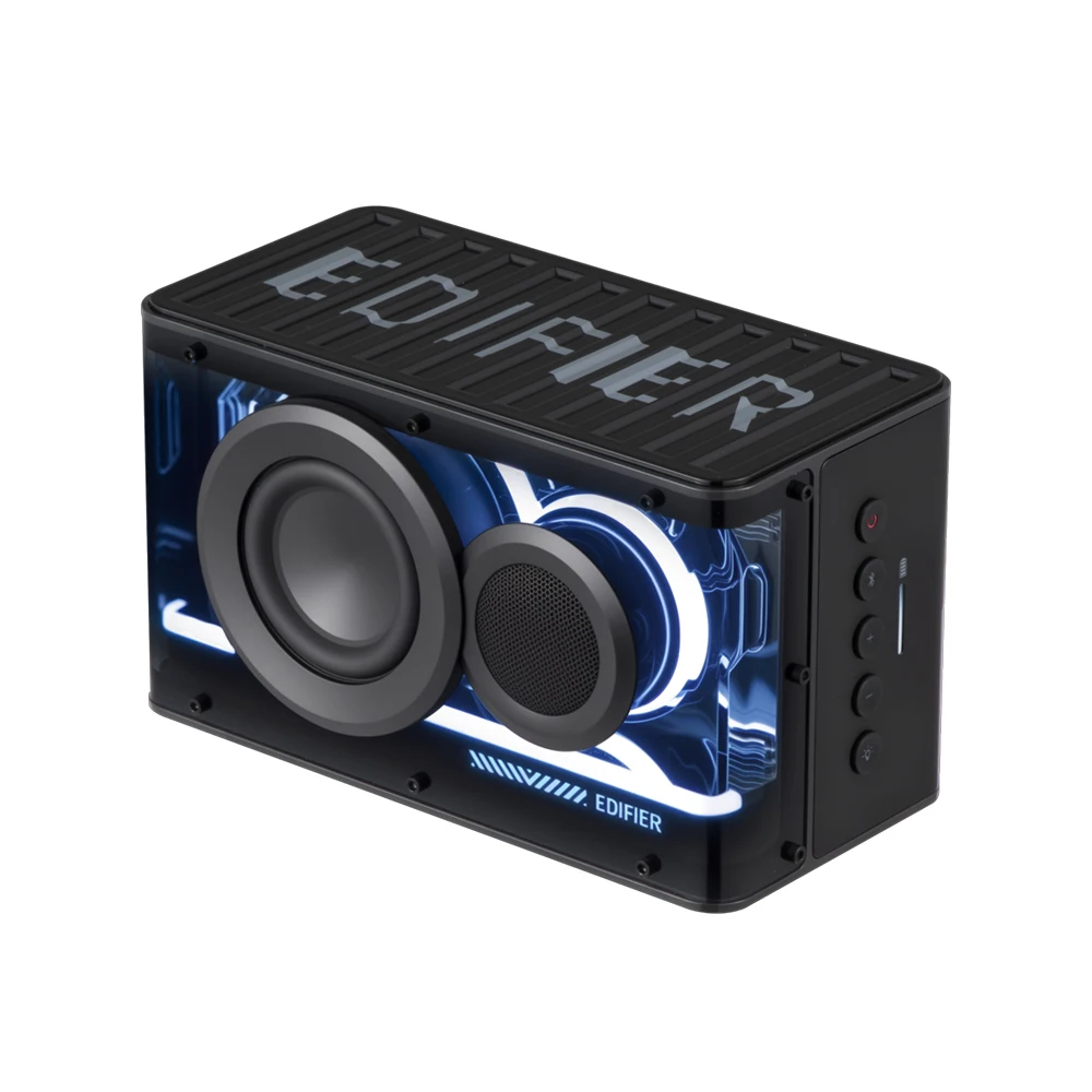 EDIFIER QD25 25W tragbarer Bluetooth-Lautsprecher, hochauflösendes Audio, Bluetooth 6.0, 15 Stunden Spielzeit, RGB-Lichteffekte, Stereo-Kopplung, APP-Steuerung