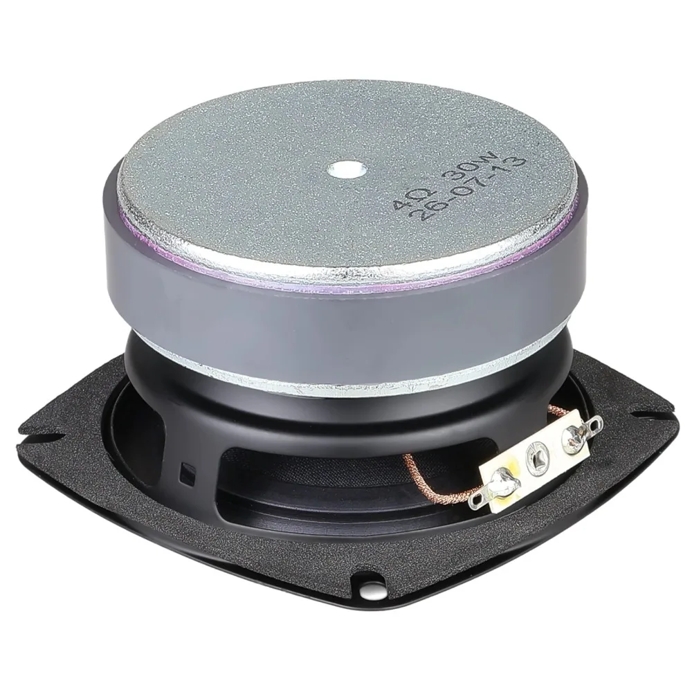 MW Audio 2 Stück 3,5" Subwoofer 4 Ohm 25W, 25mm Schwingspule Langhub Gummi-Rand 93mm – Detail 6