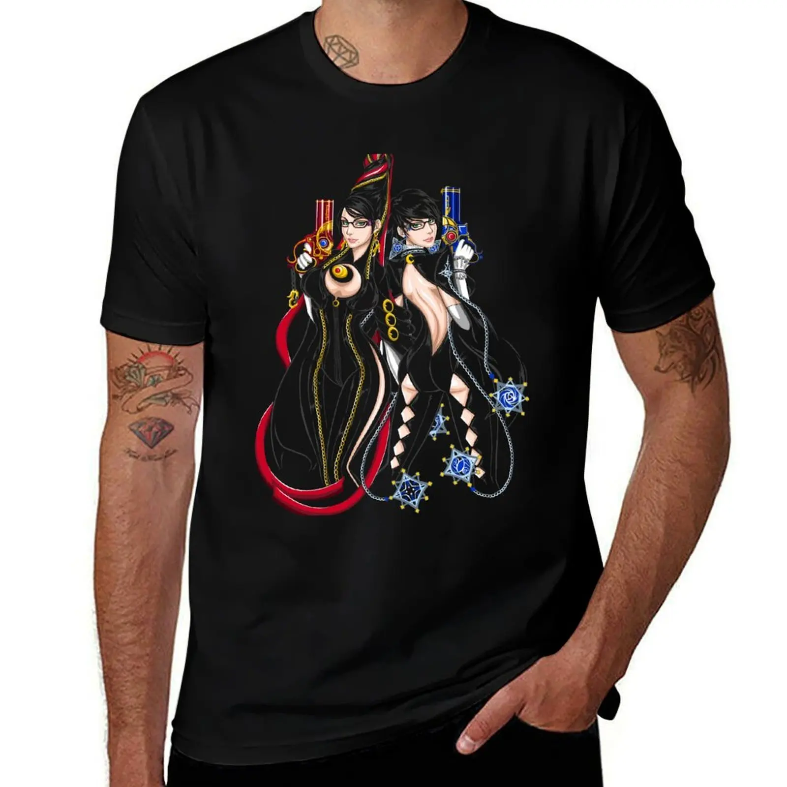 Bayonetta-Umbra Witch-A Camiseta de algodão t camisa homem homem t camisa gráfica homem t camisa de algodão de alta qualidade