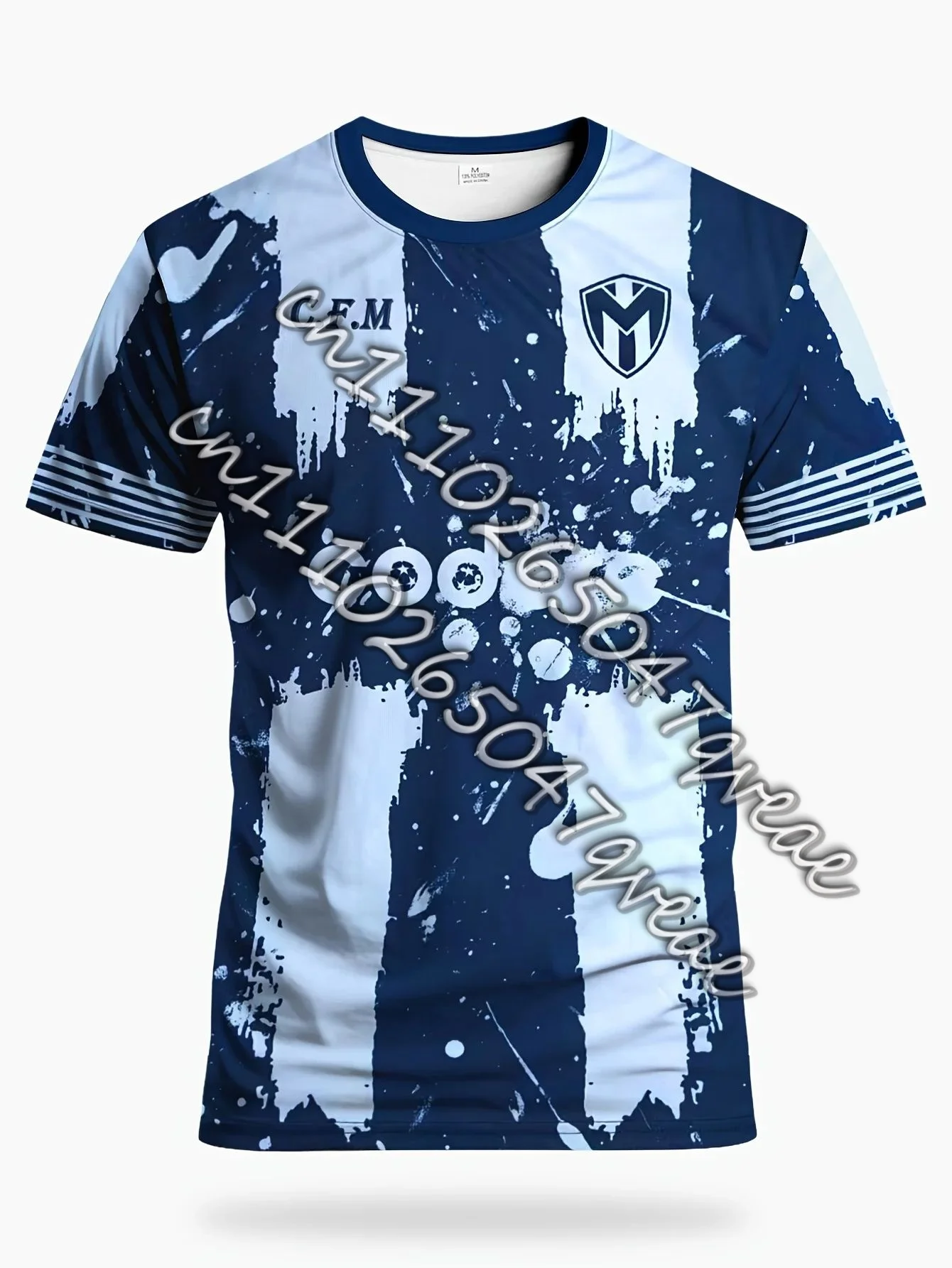 Camiseta de Fútbol para Hombre Edición 80 Aniversario México 2026, Monterrey City, Cuello Redondo, para Partidos y Entrenamiento
