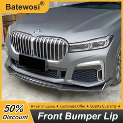 Car Front Bumper Splitter Lip Diffuser Spoiler Protector Guard Deflector ABS For BMW 7 Series G11 G12 LCI 730 740 750i 2013-2022