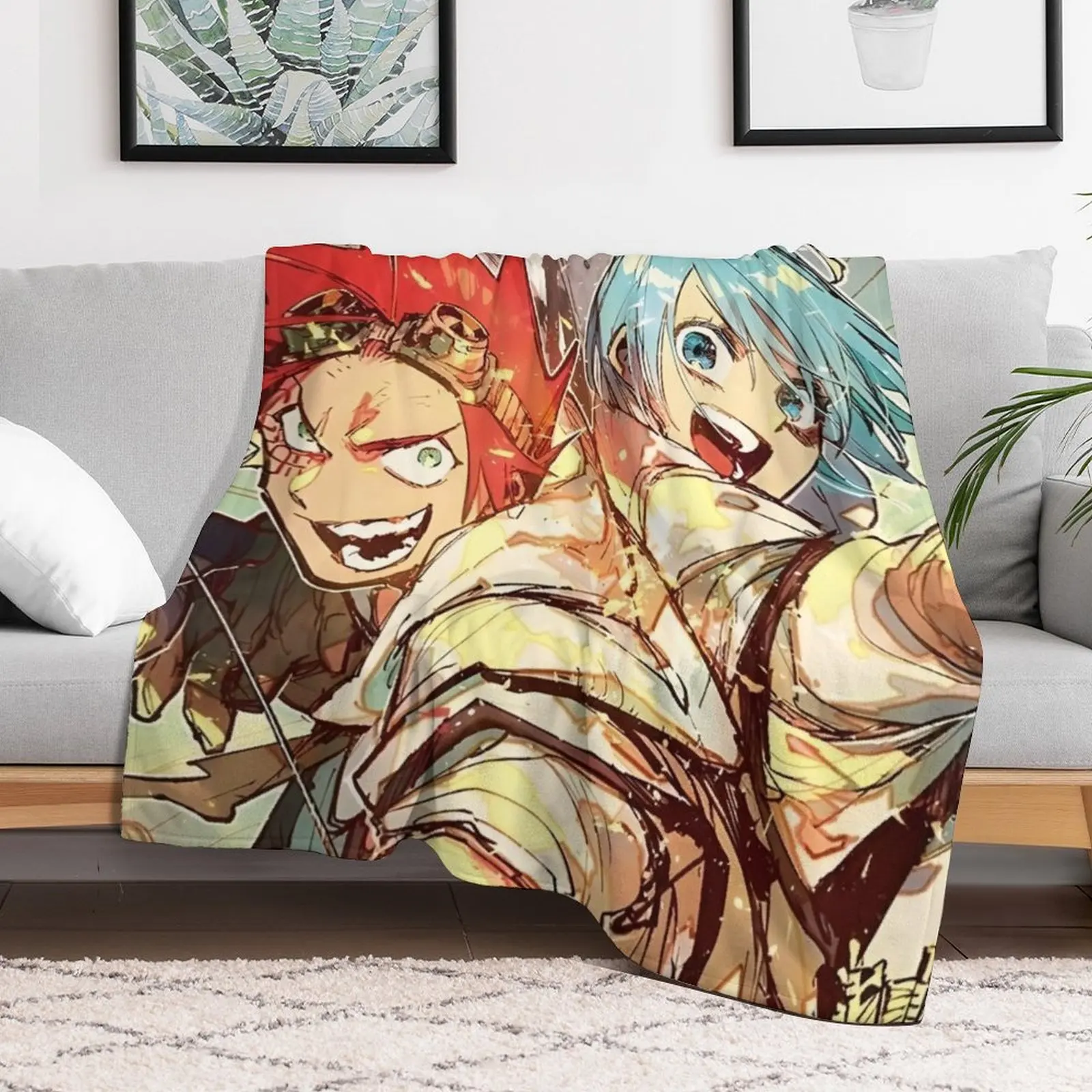 

Sabikui Bisco - Painting Throw Blanket Flannel Fabric For Decorative Sofa Weighted for sofa Blankets