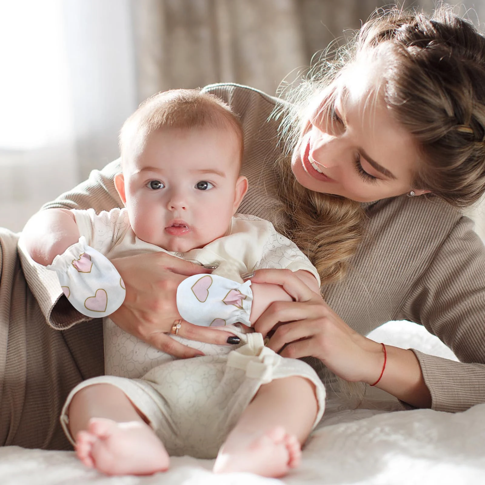 6 أزواج من القفازات الصديقة لل - مراجعة Baby Mittens Scratch وسعره