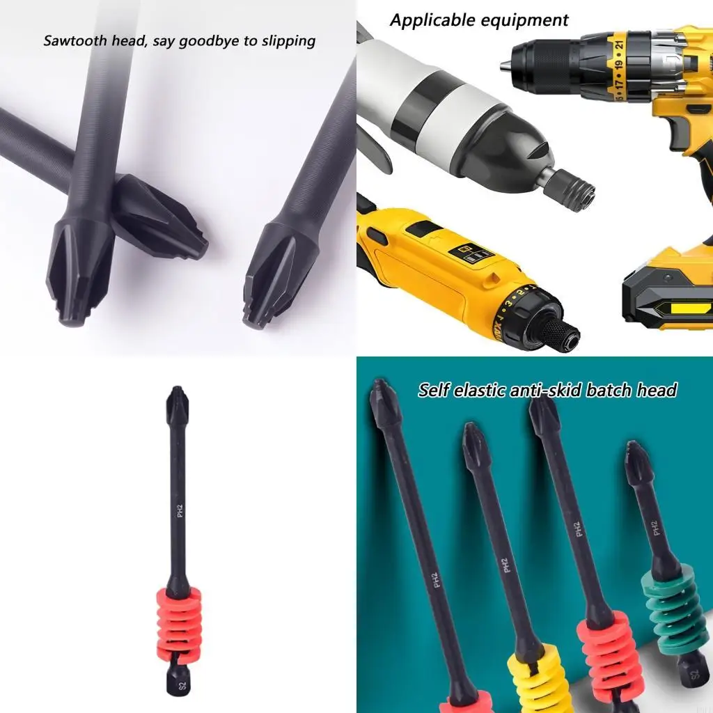 P9FB Precisions Broca cruzada con resorte Punta magnética Agarre seguro Recubrimiento inoxidable para mantenimiento