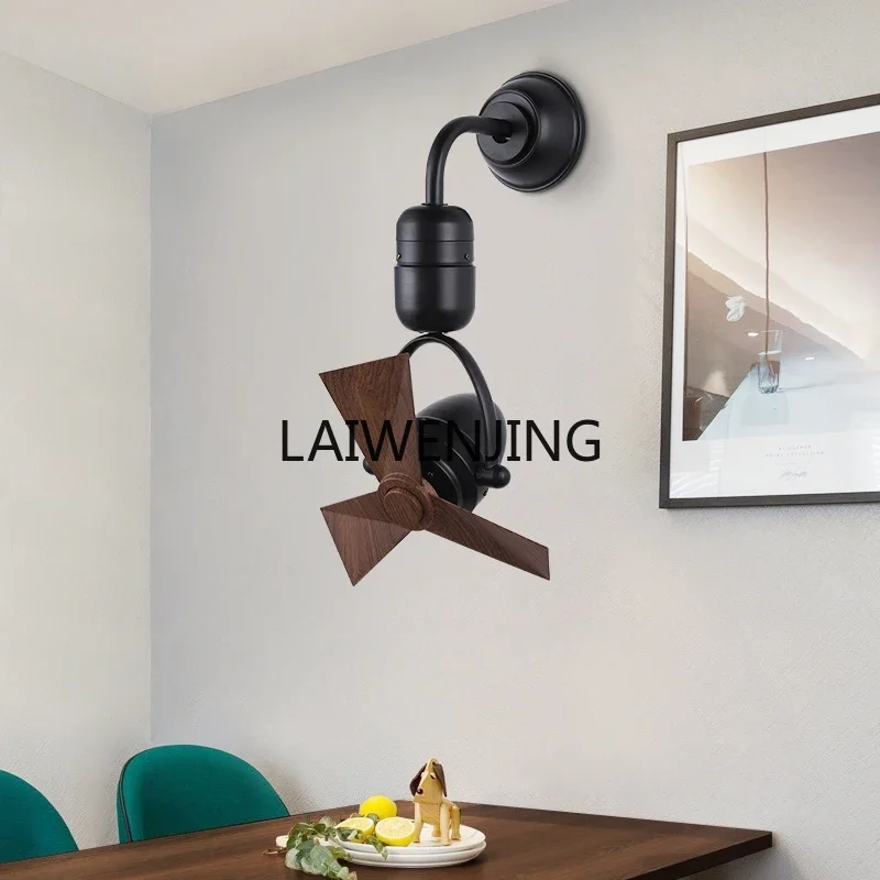 MJY mini fan silent study kitchen bar wall hanging dual-purpose ceiling fan