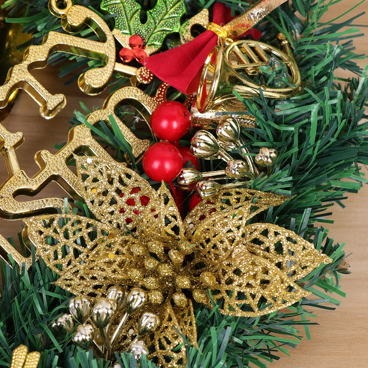 

Decoration Garland Wreath Christmas Wreaths Hanging Bells for Door Decorative Ornament Garlands