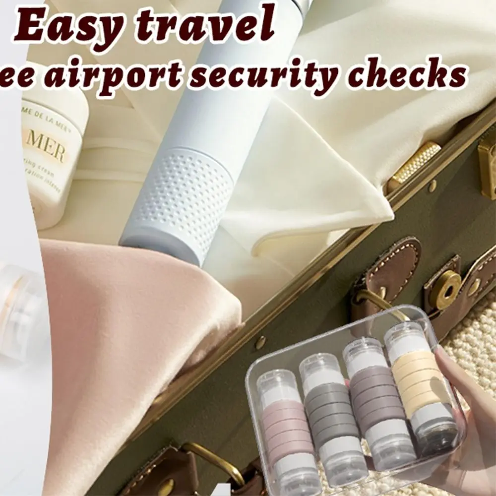 New Upgraded Version Travel Bottles 2 in 1 Leak Proof Travel Containers Squeezable Travel Size Travel Accessories for Toiletries