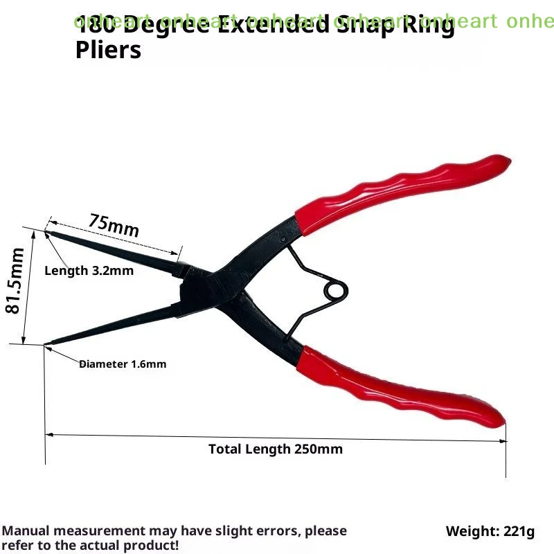 [C]Bent Snap-Ring Pliers 1PCS 90/180° Long Nose Cylinder Internal Ring Removal Tool for Professional Industrial Workshop Use