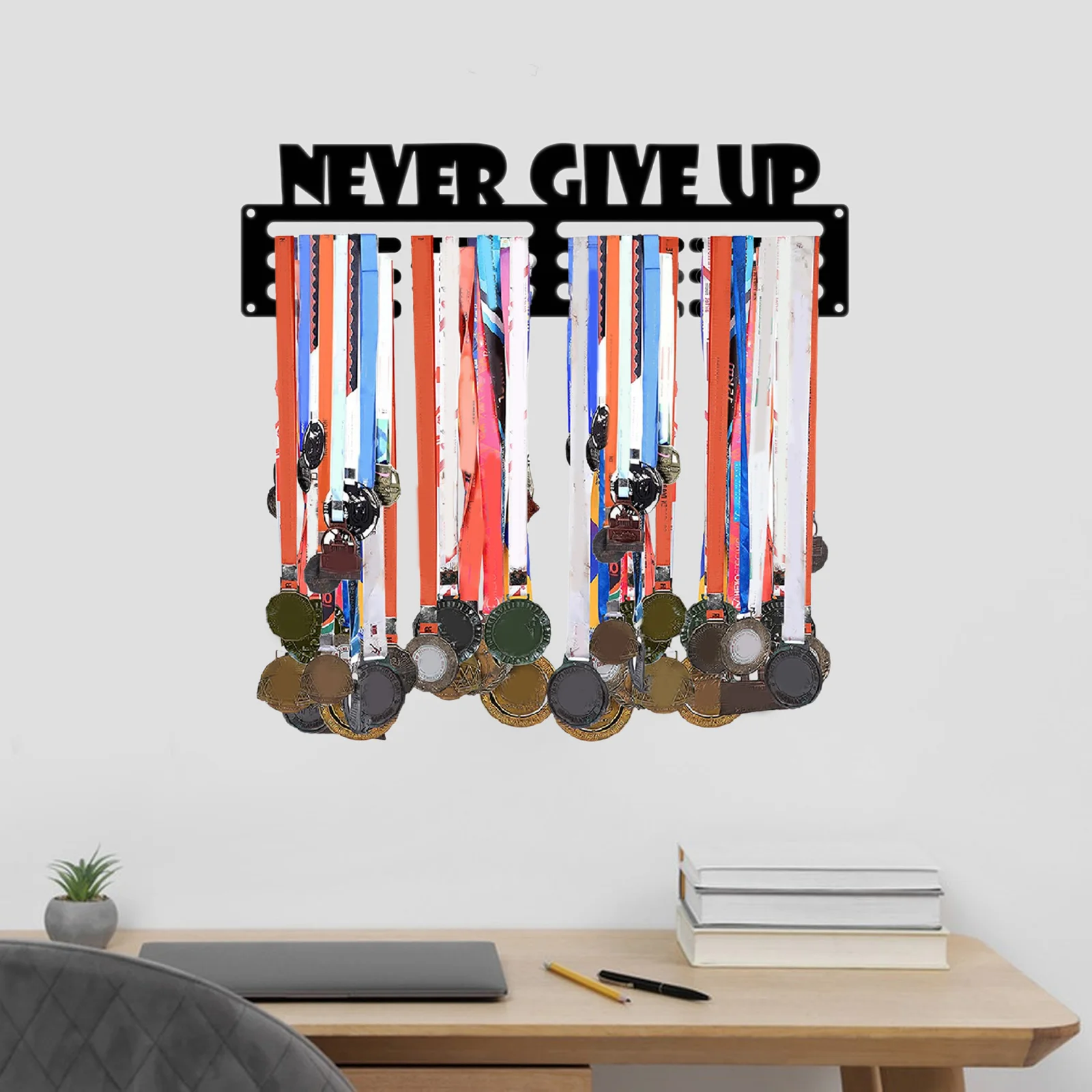 Medal Hanger Metal Race Medal Display Holder for Sports Race Runner Gymnastics Volleyball Basketball Plaques Display Rack