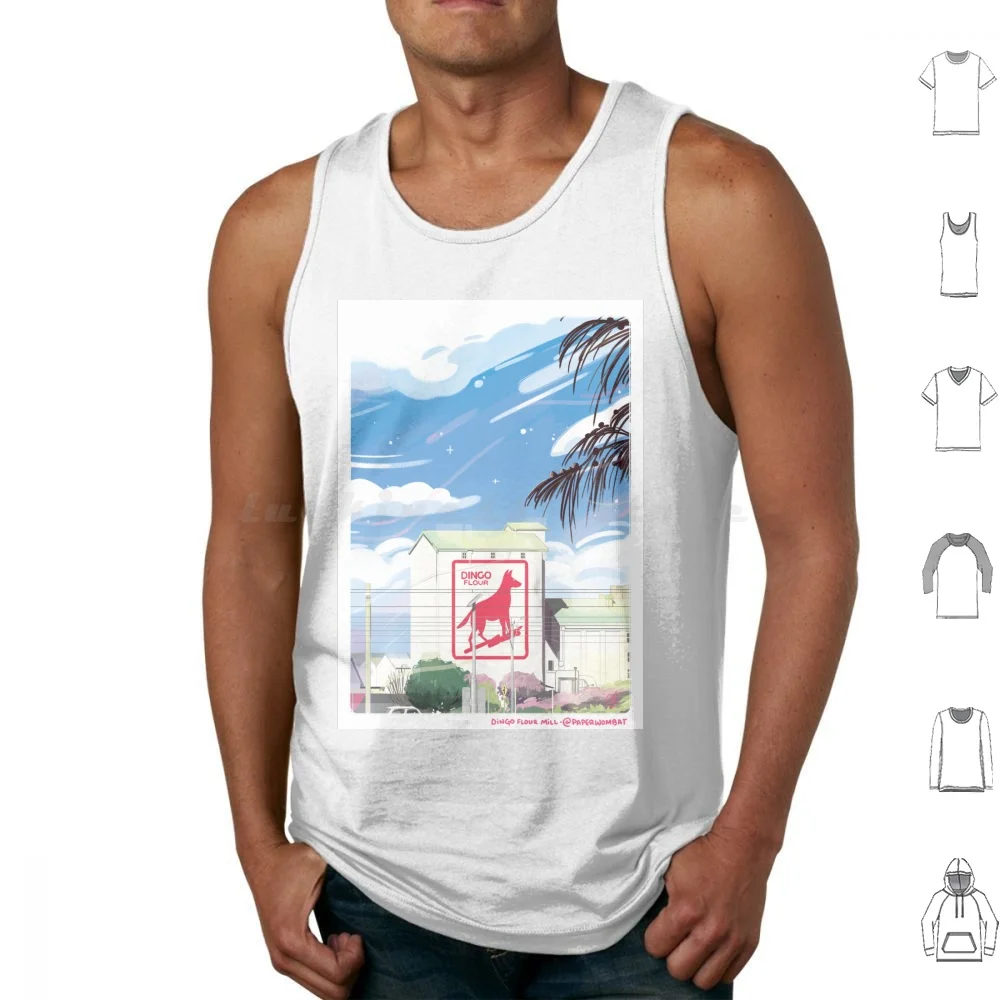 Dingo Flour Mill Tank Tops Vest Sleeveless Fremantle Perth Western Australia Australia Landscapes Scenery Environment Dingo