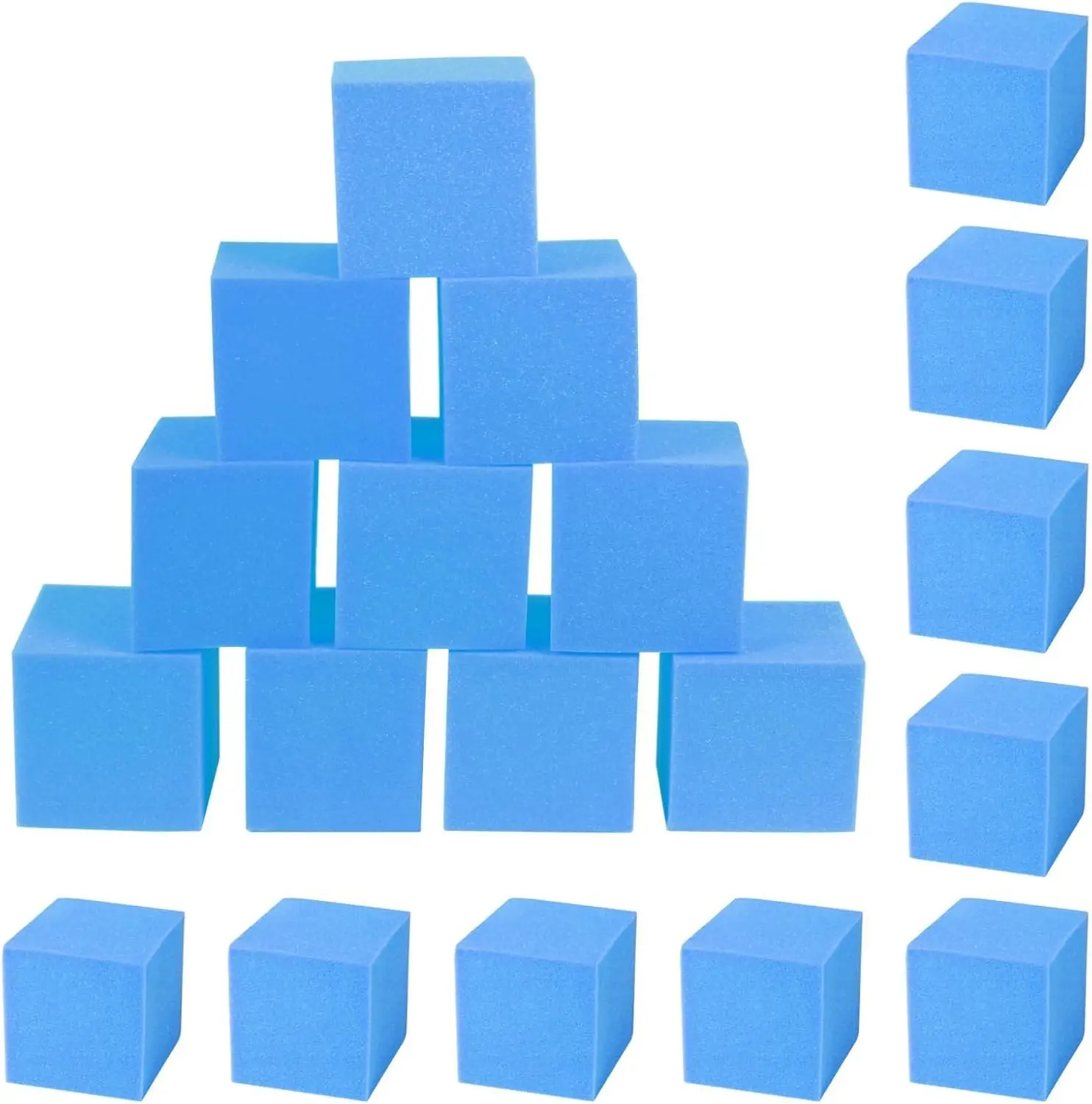 

5-дюймовые поролоновые блоки для гимнастики и паркура, 24 шт., темно-синие губчатые кубики, безопасная защитная подкладка