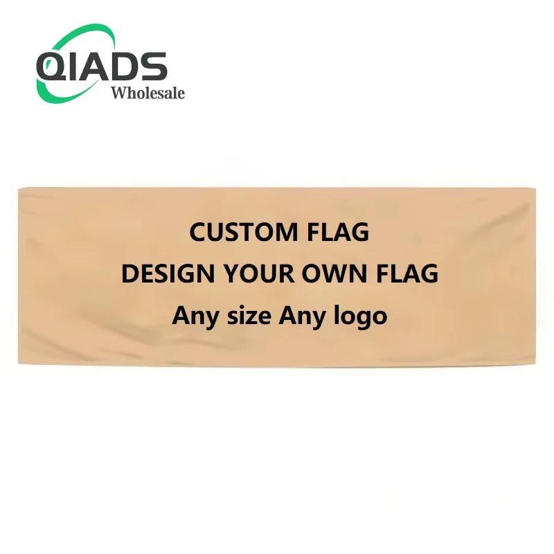 QiAds Custom Advertising Size Picture Design Background Print PVC Outdoor Spray Cloth Banner Vinyl/Fabric Banne Vinyl Banner