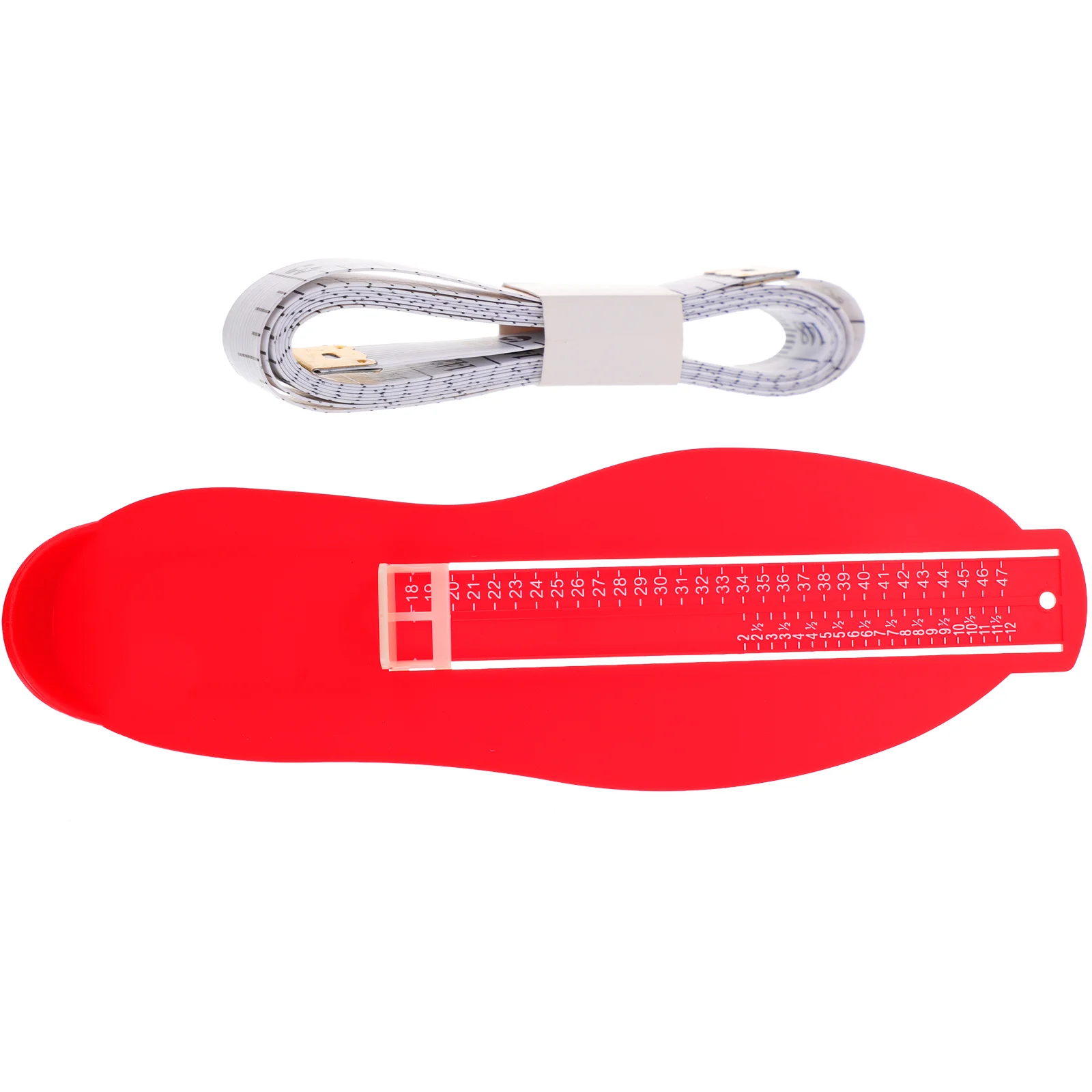 Dispositivo di misurazione del piede Strumento di misurazione delle dimensioni delle scarpe Misuratore dei piedi Righello Calibro in plastica per adolescenti